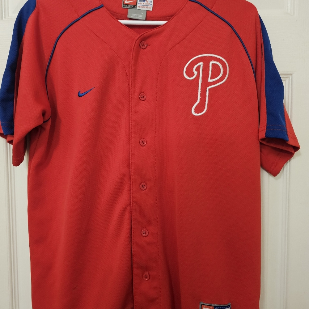 Chase Utley Phillies Jersey Nike official youth size Large